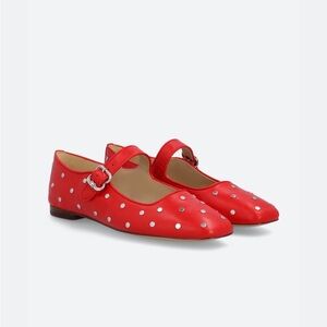 Sam Edelman Red Studded Mary Jane